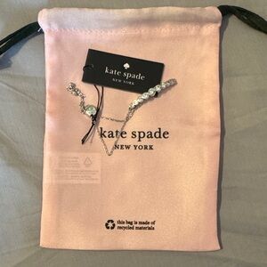 NWT Kate Spade Silver Chain Slider Bracelet